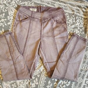 We The Free Pastel Purple Zipper Motorcycle Skinny Jeans